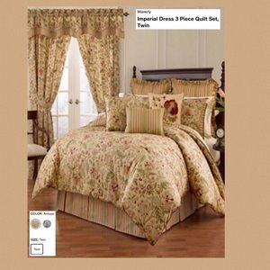 Macys Waverly Imperial Twin Quilt 3 Piece Set BrandNew In Package!♥️♥️♥️ NWT!🛌
